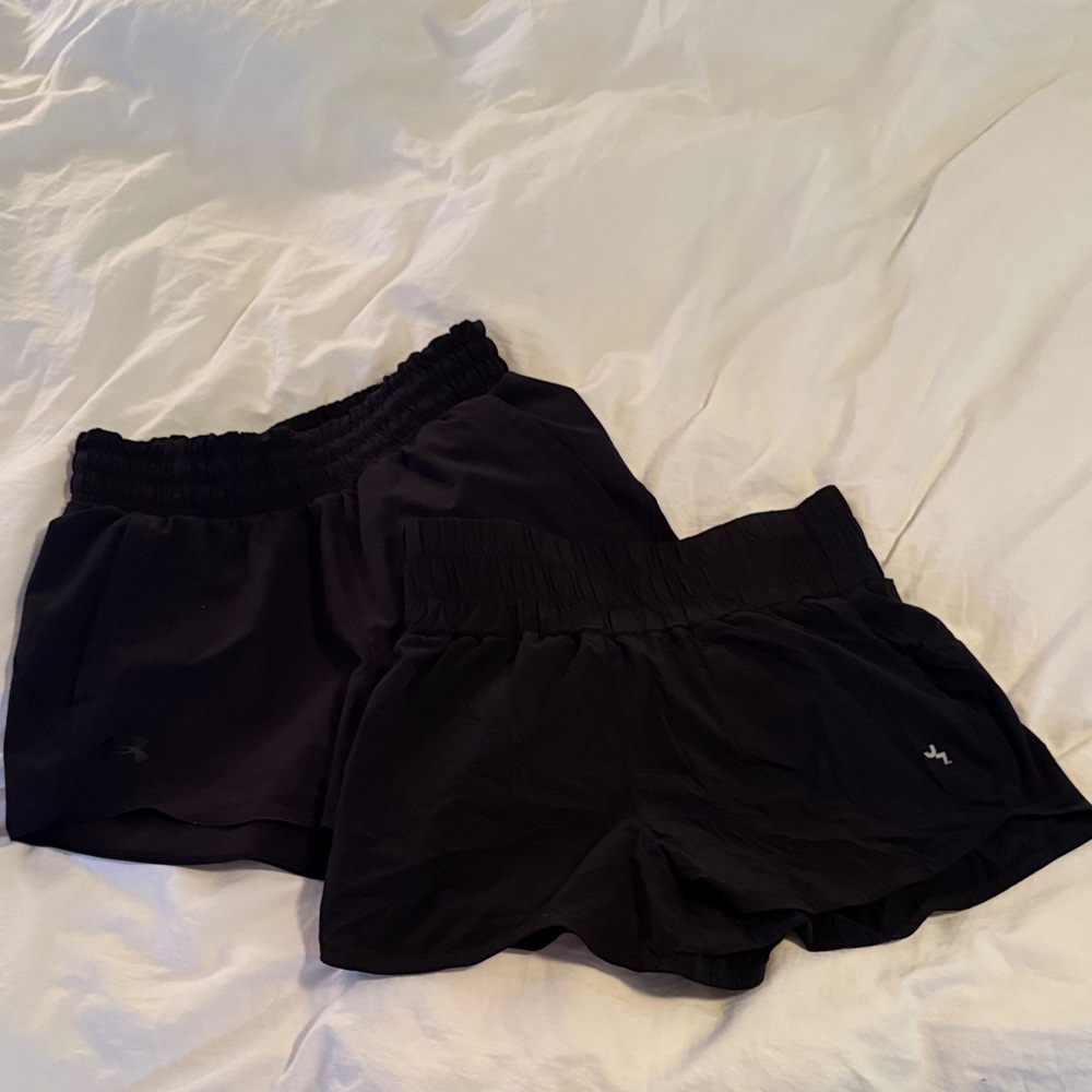 2 pairs women’s Black Athletic Shorts women’s small